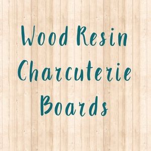 🌸 Handmade live edge wood resin charcuterie boards 🌸